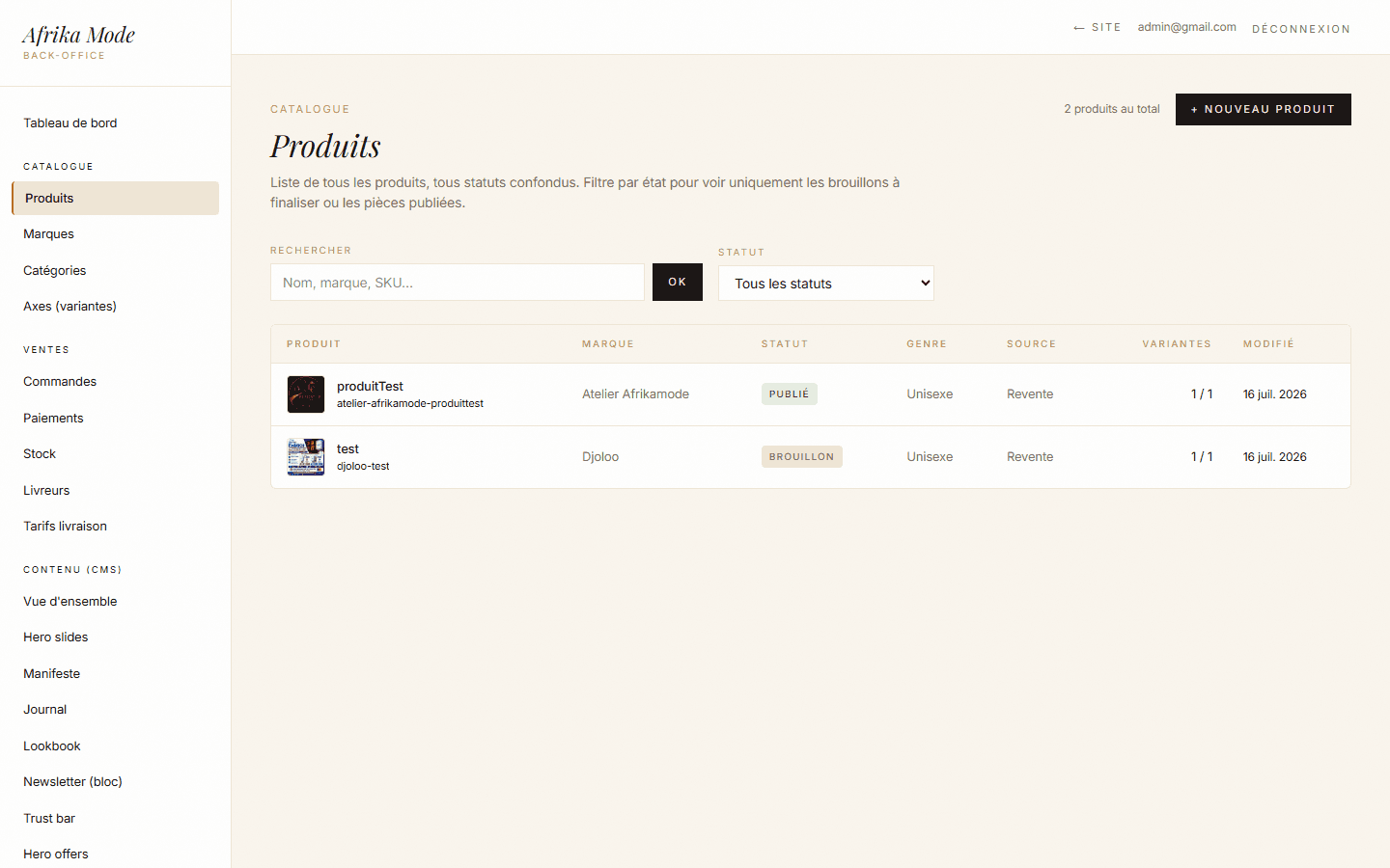 Product management